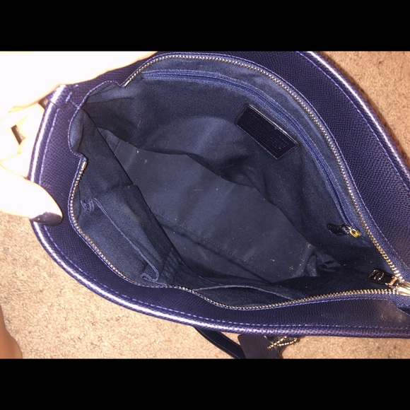 Authentic Coach purse - navy - Picture 4 of 6
